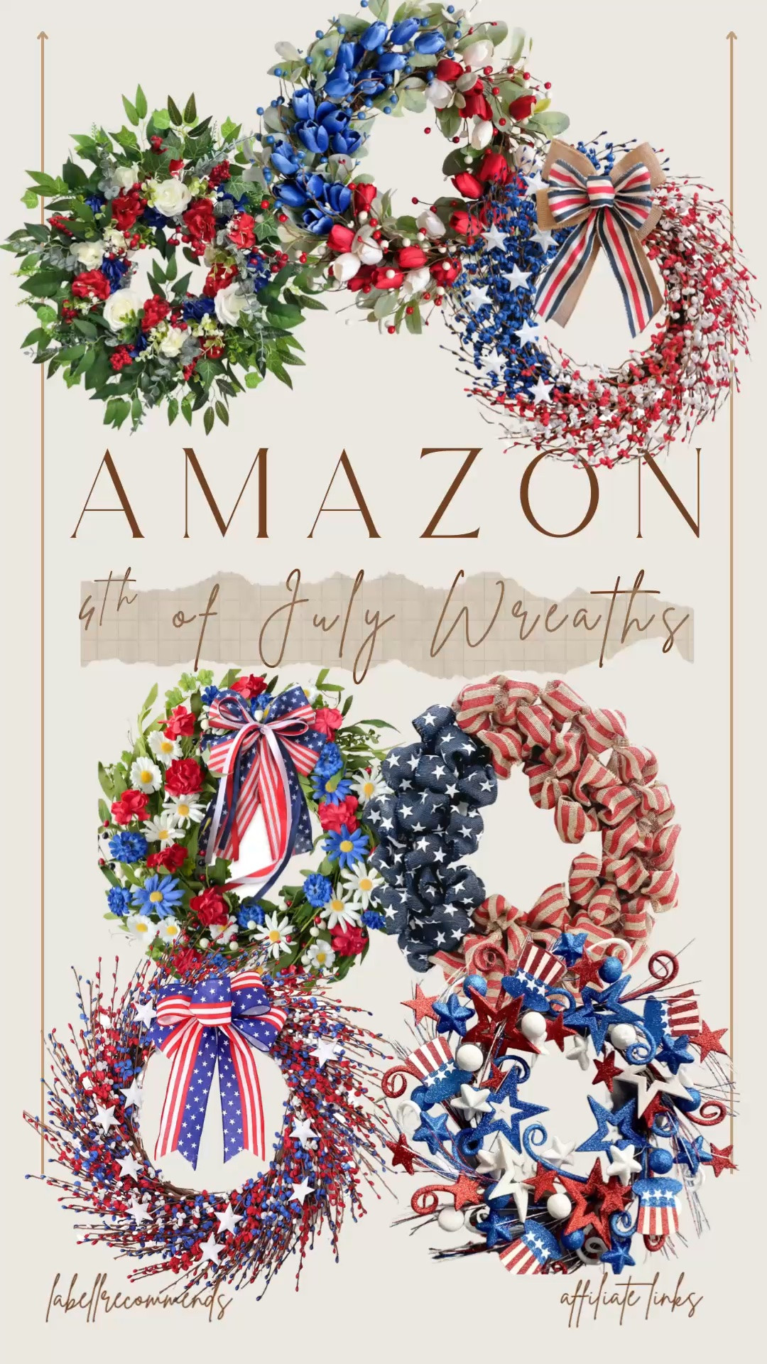 4th of July, Memorial Day and Labor Day wreaths from Amazon. Perfect for your holiday decor.

Front door wreaths, Amazon wreaths, front door decor, 4th of July wreaths, Amazon, front porch decorations

#LTKSeasonal #LTKHome