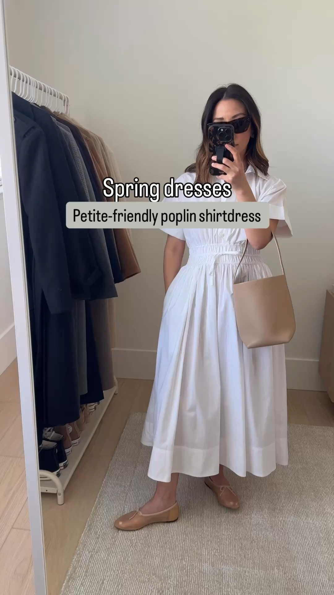 J.crew brought back this classic  shirt dress in a slightly updated silhouette. Comes in petite sizes. 

J.Crew shirtdress petite 0
Loeffler Randall flats 5
The Row Bag small
Celine sunglasses
Dorsey James necklace 15"
J.Crew earrings

White dress, spring dresses, petite style, spring outfits 

#LTKSeasonal #LTKPetite #LTKootd
