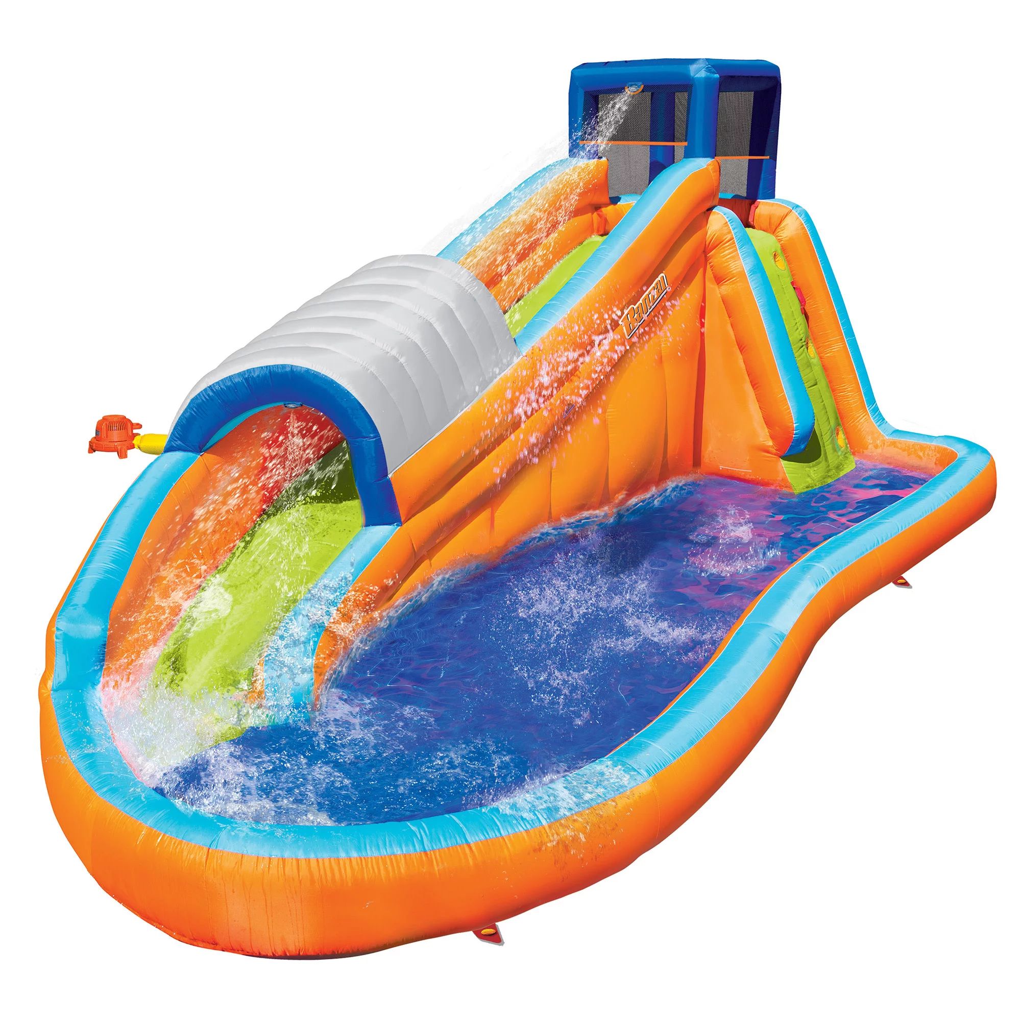 Banzai Surf Rider Water Park, Length: 17 ft 7 in, Width: 9 ft 6 in, Height: 7 ft 11 in, Inflatabl... | Walmart (US)