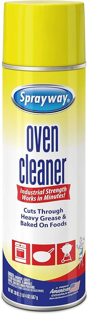 Sprayway Heavy-Duty Oven & Grill Cleaner, Removes Oil & Grease, 20 Oz, 1.25 Pound (Pack of 1), ... | Amazon (US)