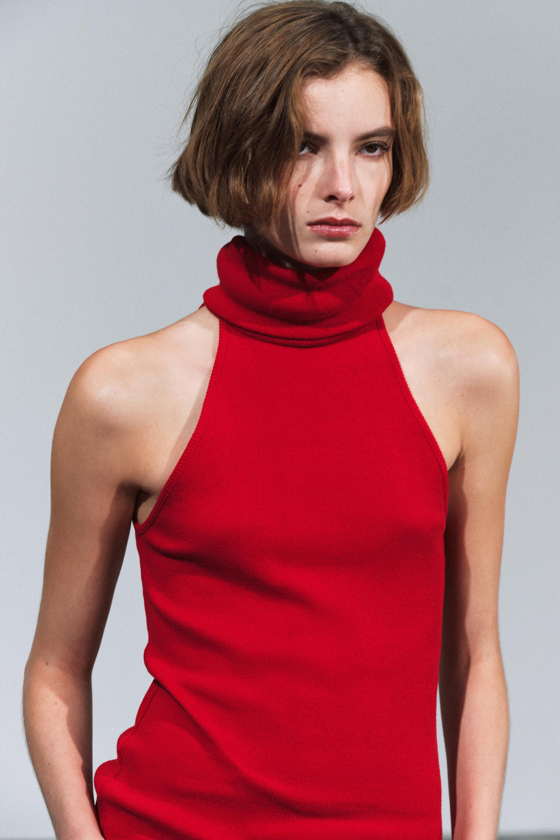 HIGH NECK TOP | Zara US
