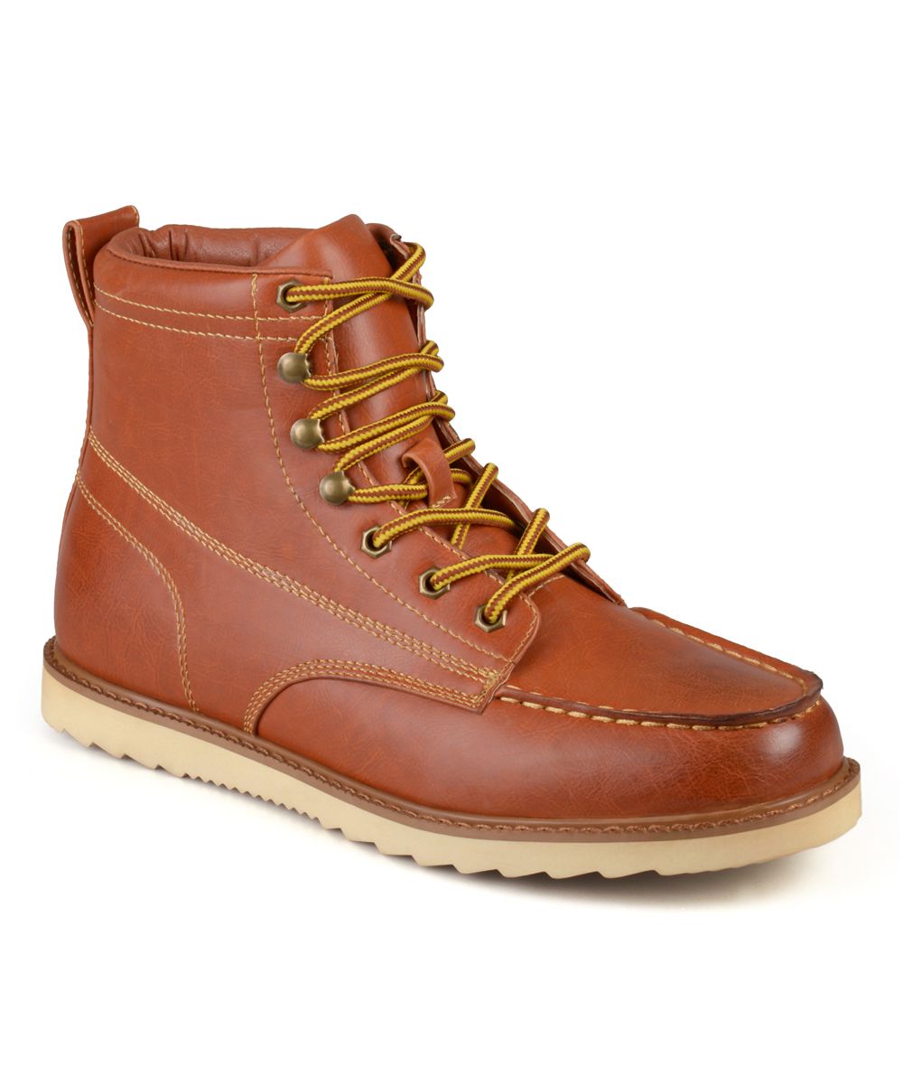 Vance Co. Men's Casual boots Brown - Brown Wyatt Boot - Men | Zulily
