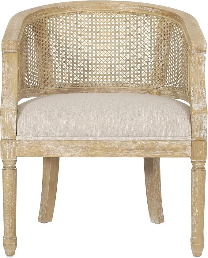 Christopher Knight Home Steinaker Accent Chair, Beige + Natural | Amazon (US)