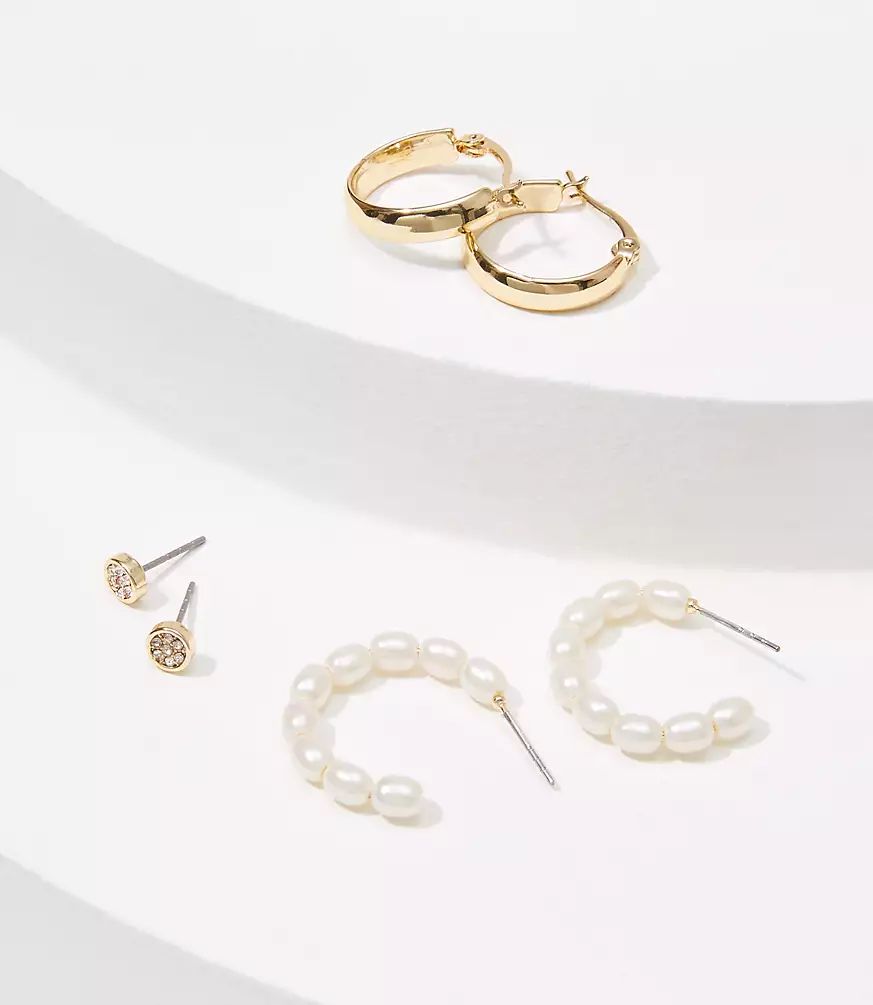 Pearlized Earring Set | LOFT