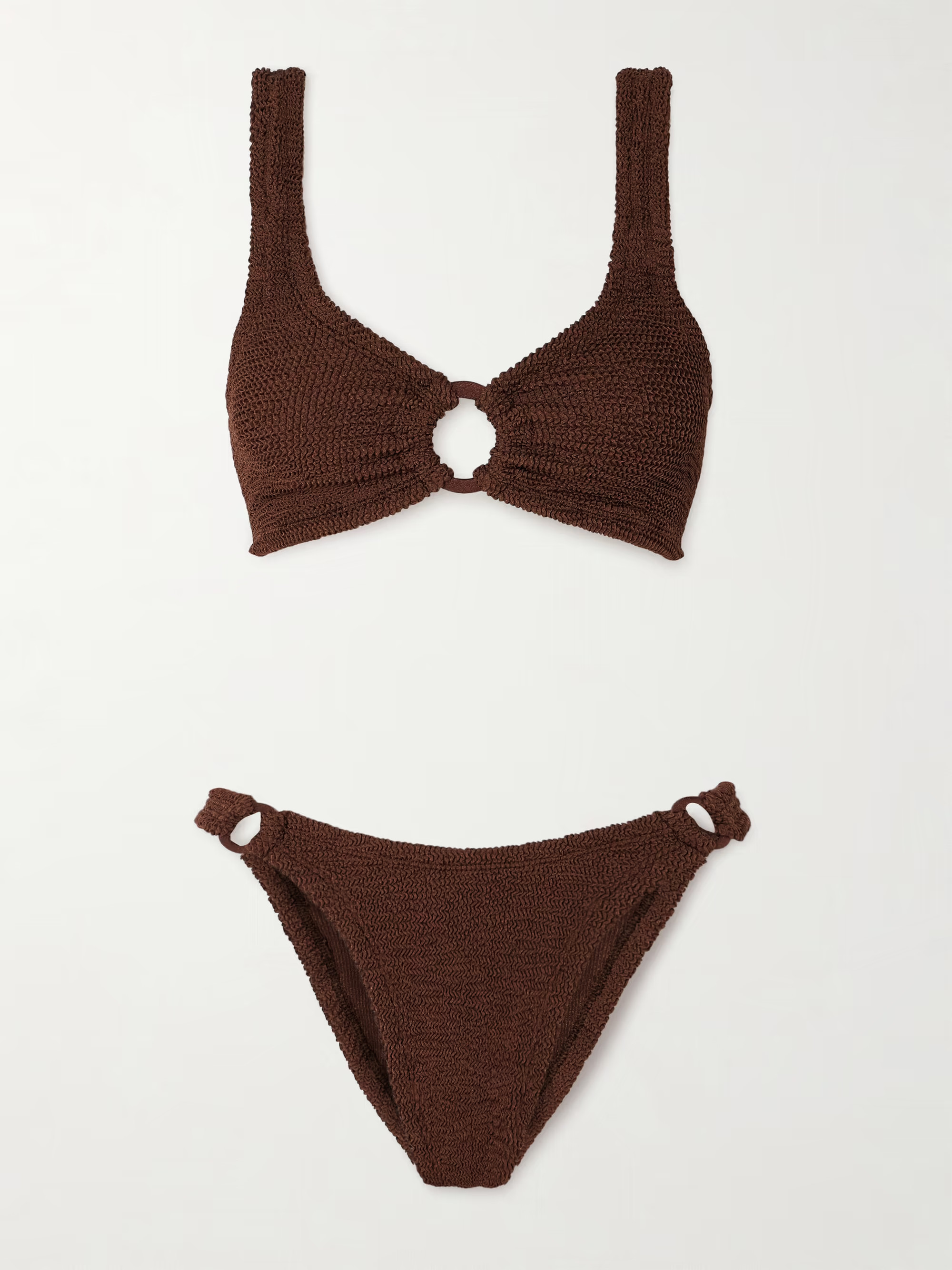 Hallie metallic seersucker bikini | NET-A-PORTER (US)