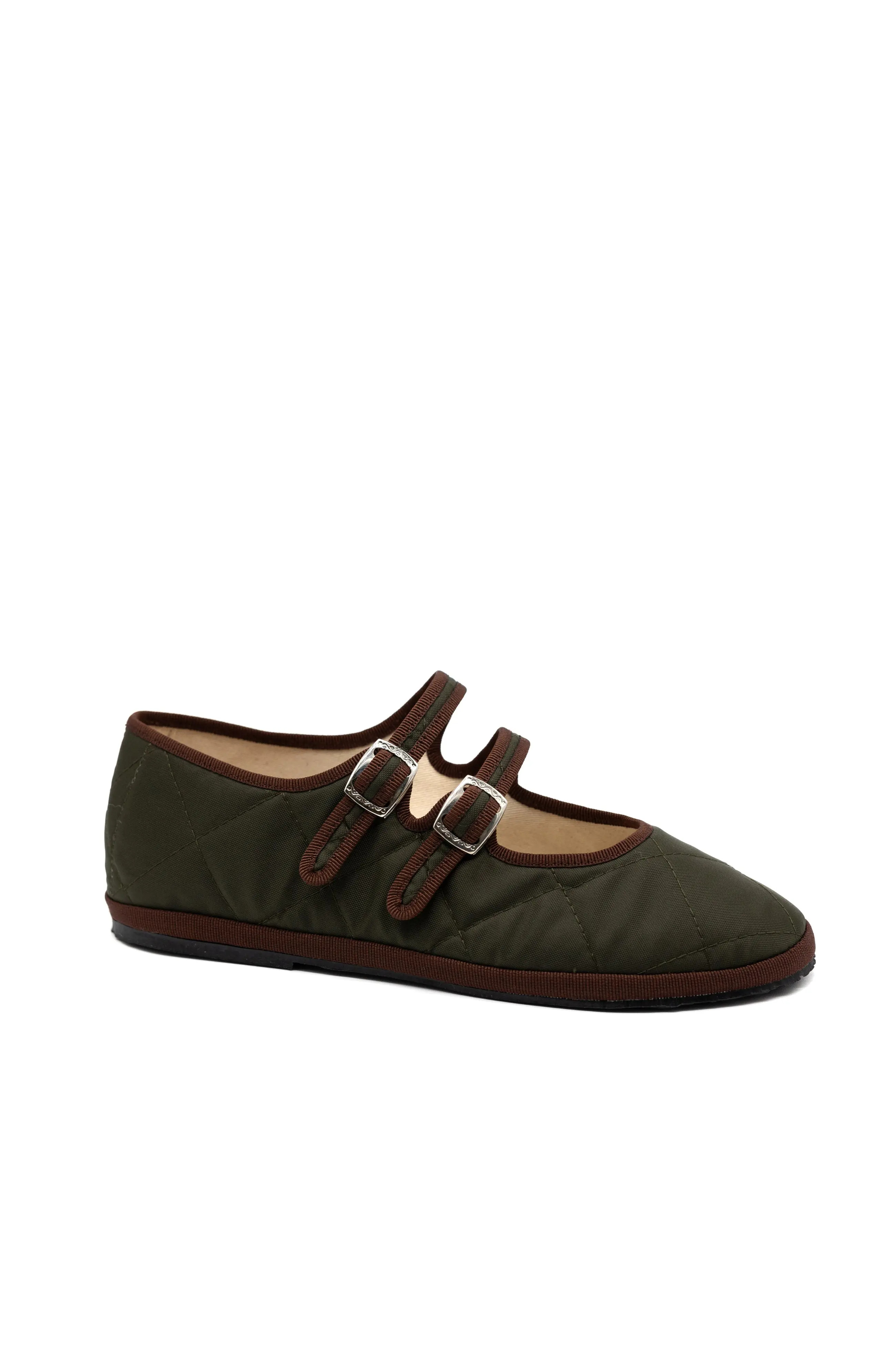 Gondolina Shoes Acqua Alta Mary Jane Waterproof Ballet Flats in Muschio Green at Nordstrom, Size 8 | Nordstrom