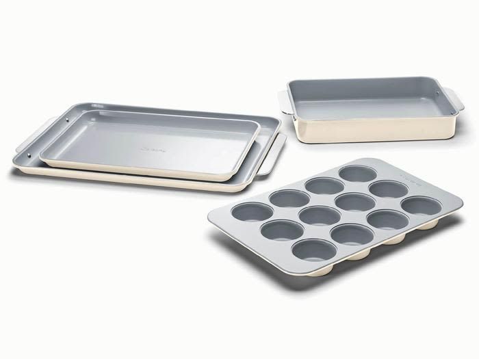 5 Piece Bakeware Set | Organizers Included | Non-Toxic Ceramic Coating | Caraway | Caraway