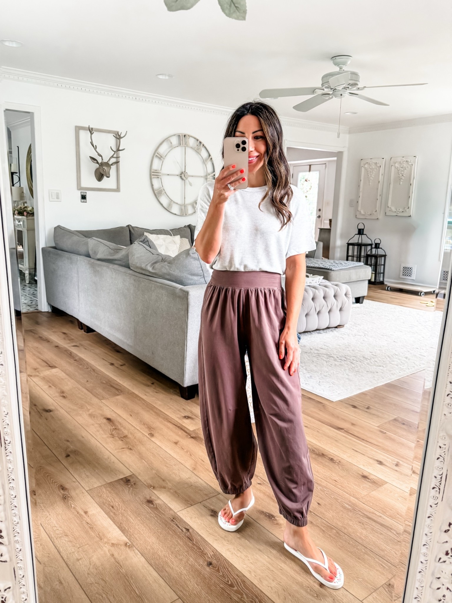 Xs short joggers. Small T-shirt.

#LTKSaleAlert #LTKOver40 #LTKPetite