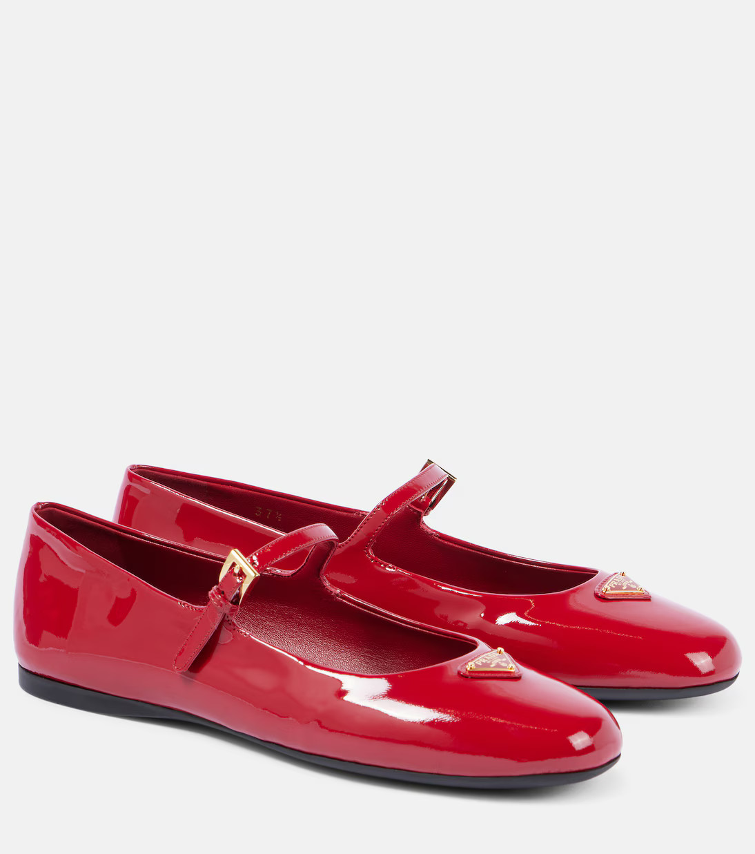 Logo patent leather Mary Jane flats | Mytheresa (UK)