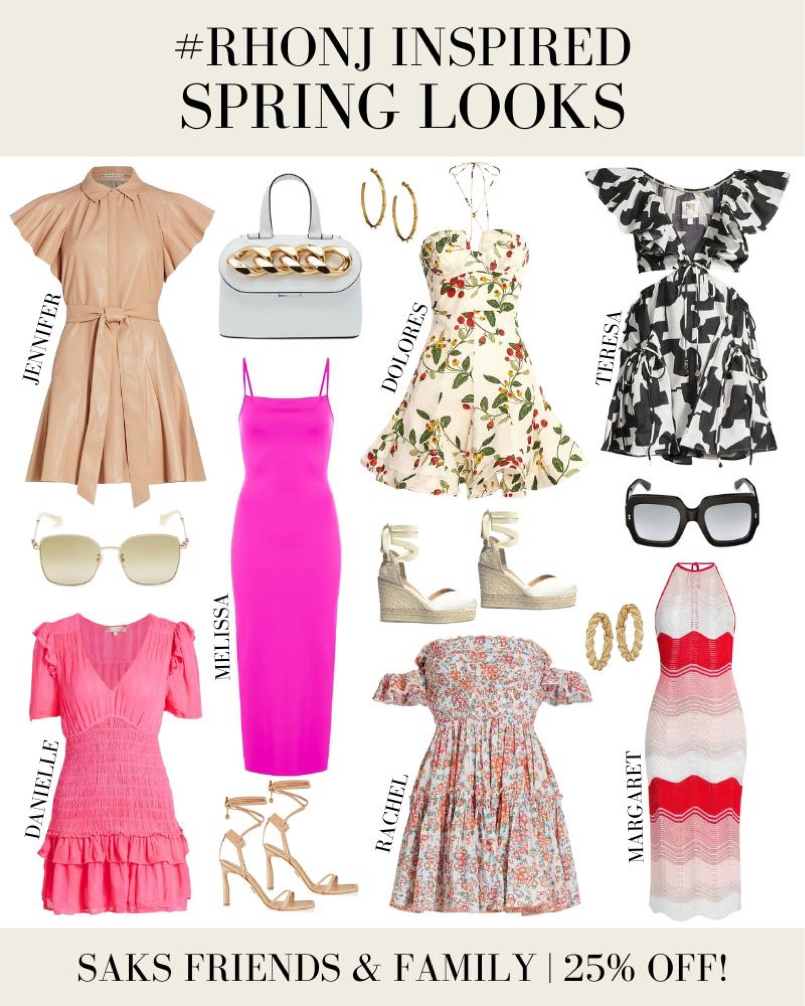 The @Saks Friends & Family Sale is here and we’re using the Real Housewives of New Jersey to inspire our shopping! Get 25% off a huge selection of products and stock up on Spring pieces by Real Housewives loved designers and more 3/20-3/27. Exclusions apply, visit Saks.com for details. #Saks #SaksPartner  *The names mentioned are in now way affiliated with or endorsing this post, they just inspire to look our best*

#LTKsalealert