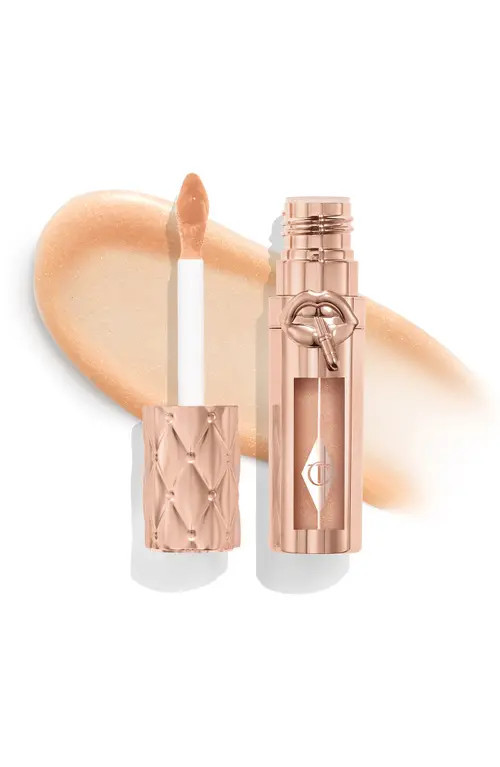 Charlotte Tilbury Pillow Talk Big Lip Plumpgasm Plumping Lip Gloss in Nudegasm Diamonds at Nordstrom | Nordstrom