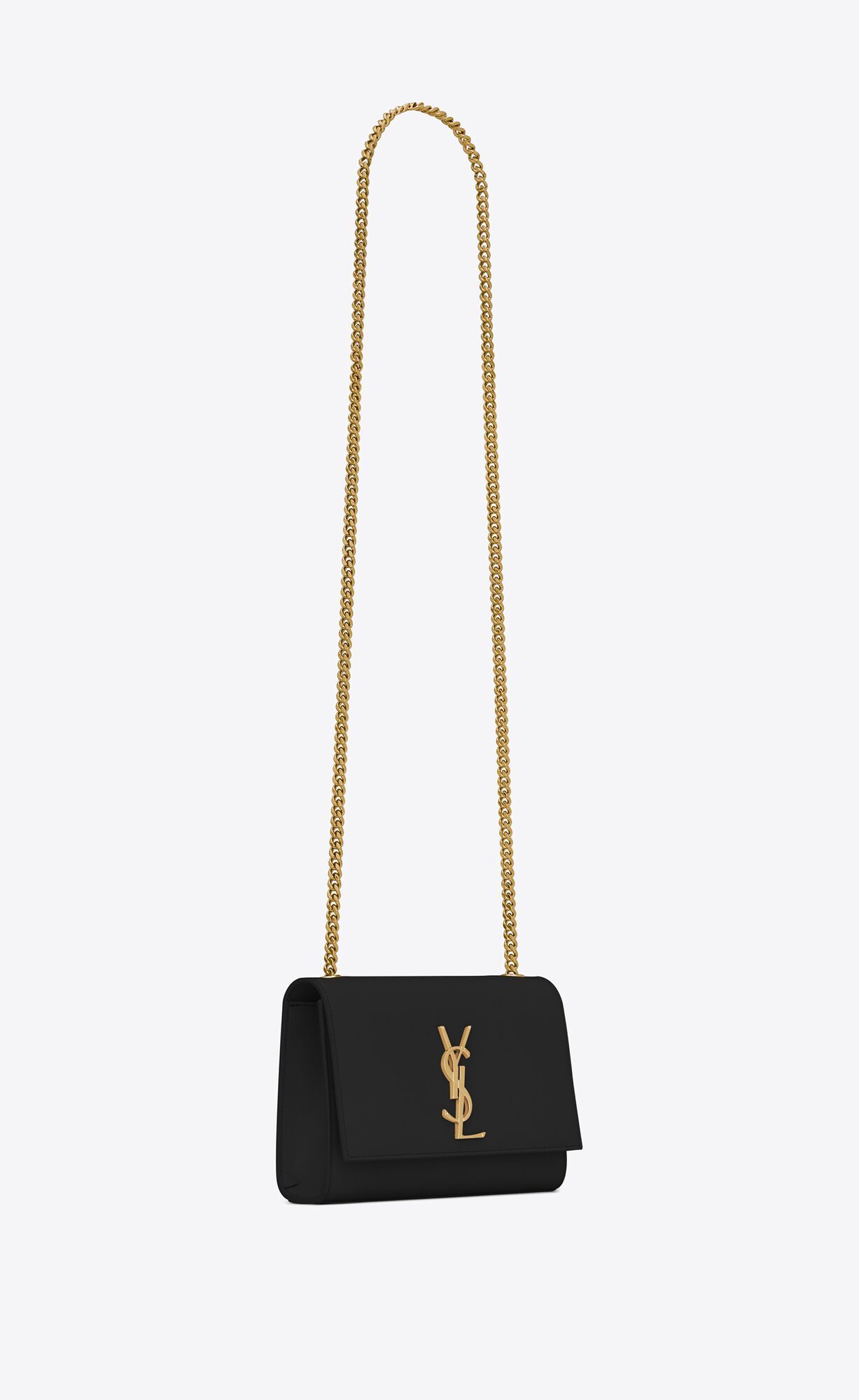 TIMELESS KATE IN GRAIN DE POUDRE EMBOSSED LEATHER.VERSATILE, FEATURING A LONG  CURB-LINK CHAIN. I... | Saint Laurent Inc. (Global)