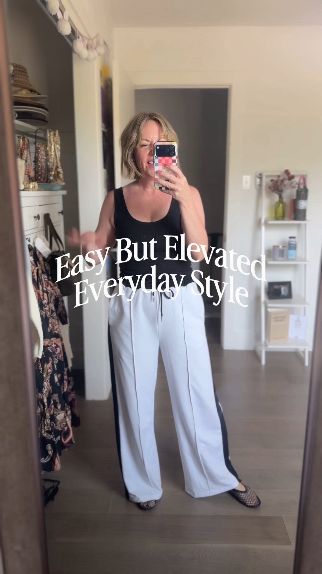 Easy yet elevated everyday style! Small tank and sweater, medium pants

#LTKmomlife #LTKPetite #LTKOver40