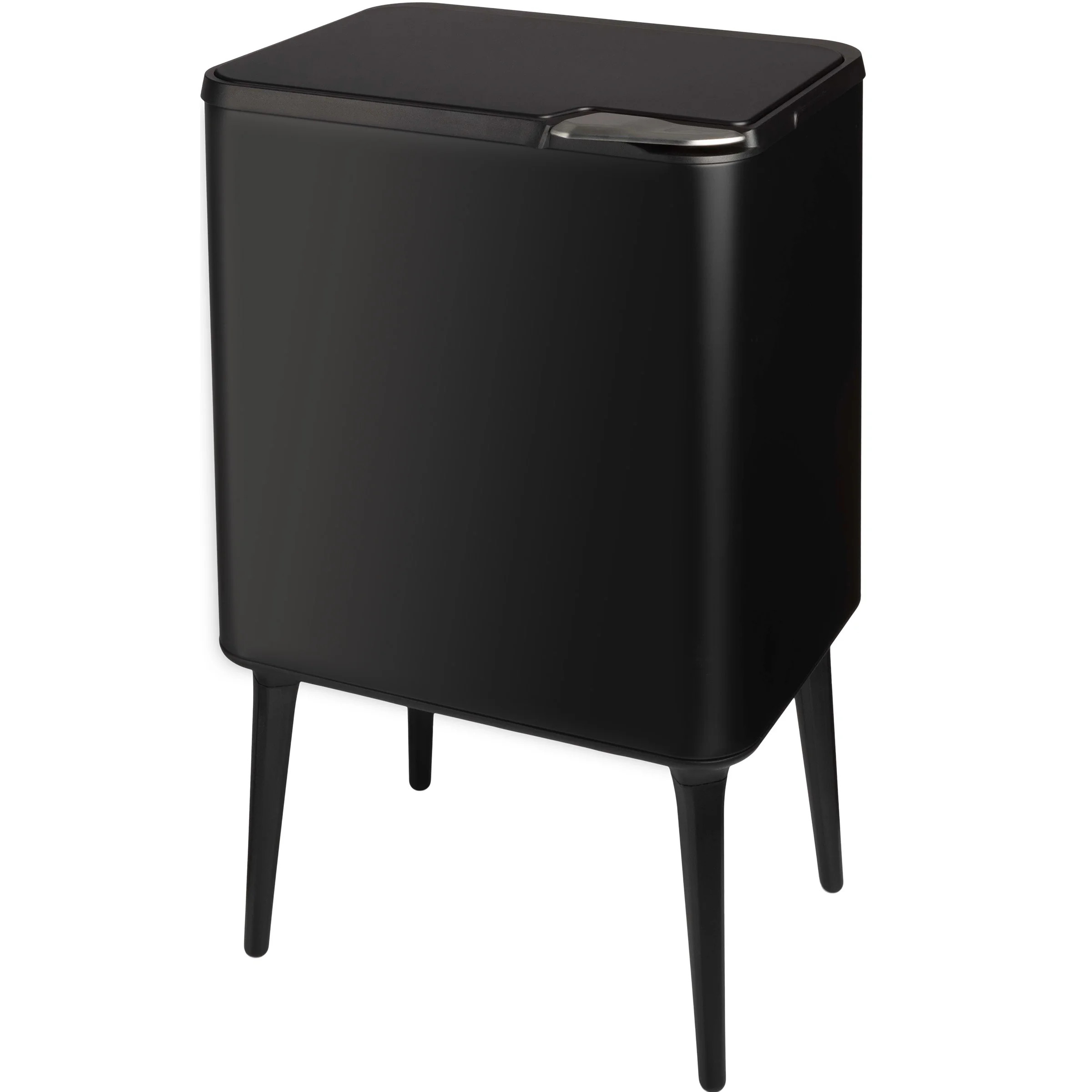 Home-Complete Trash Can - 8.7-Gallon Trash Can with Lid, Removable Legs, and 3L Recycling/Compost... | Wayfair North America