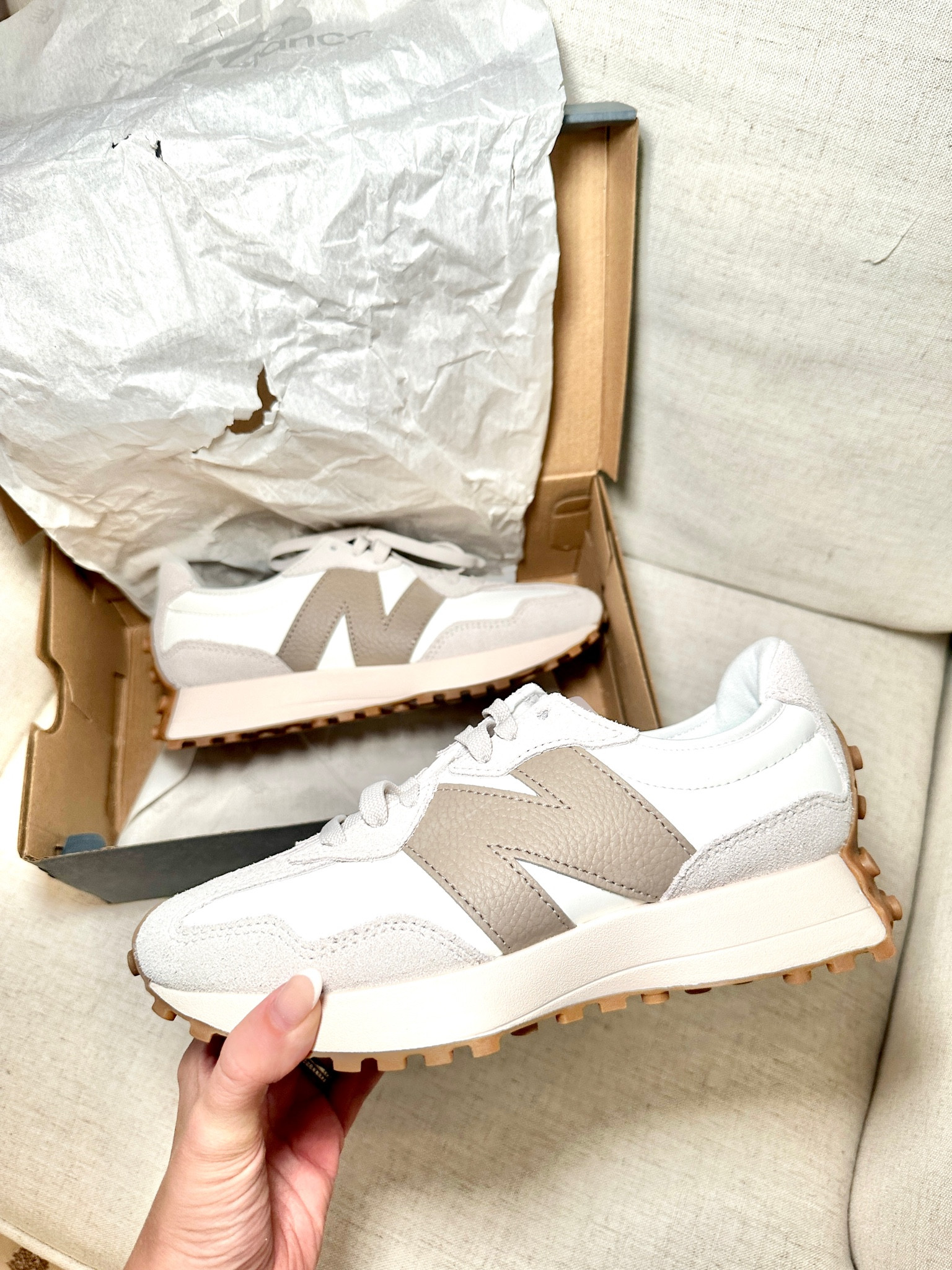 Loving these elevated sneakers for all seasons and they’re under $100!!

Neutral sneakers
New balance 327
Tan & white tennis shoes
Casual style ideas
Casual fall outfits
Casual summer outfits

#LTKshoecrush #LTKunder100 #LTKFitness
