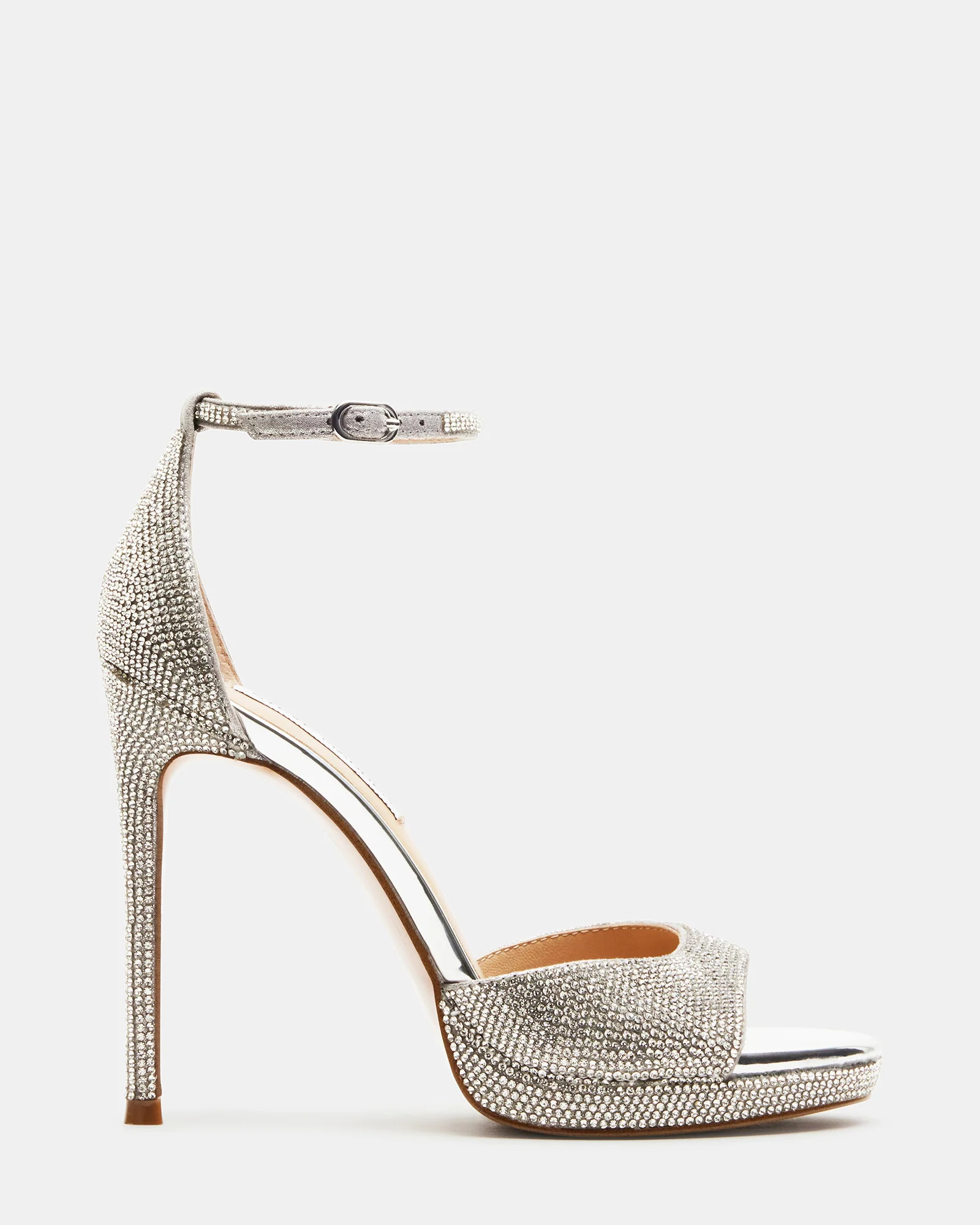 Steve Madden Women's Wiley Rhinestones Heels - Silver - Size 10 | Steve Madden (US)