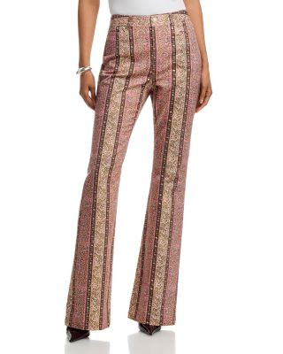 Cinq a Sept Pepper Paisley Charlie High Rise Flare Leg Jeans in Amour | Bloomingdale's (US)