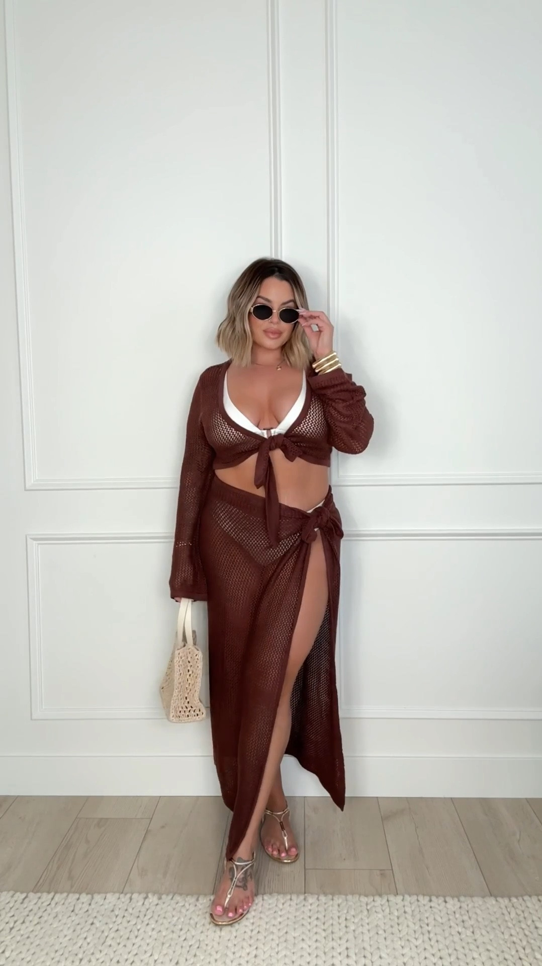 Resort wear outfits 
Green set L ( bikini top L , Bottoms L ) 
Brown swim suit L 
Pants L Long 
Cream crochet coverup xl 
Brown set L  ( top can be worn 2 ways ) how I’m wearing & how the model is wearing. 

Follow my shop @shaynaslife on the @shop.LTK app to shop this post and get my exclusive app-only content!

#liketkit 
@shop.ltk
https://liketk.it/56CQw

#LTKSwim #LTKMidsize #LTKFindsUnder50