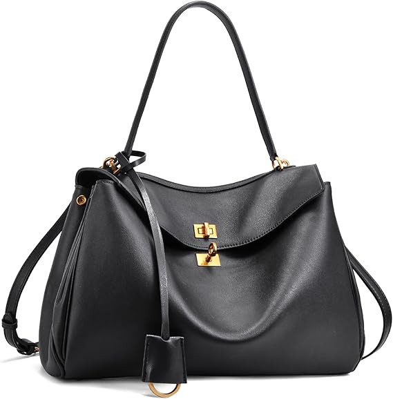 hedexe Suede Leather Tote Bag for Women: Fashion Shoulder Handbag Ladies Top-handle Satchel Purse... | Amazon (US)