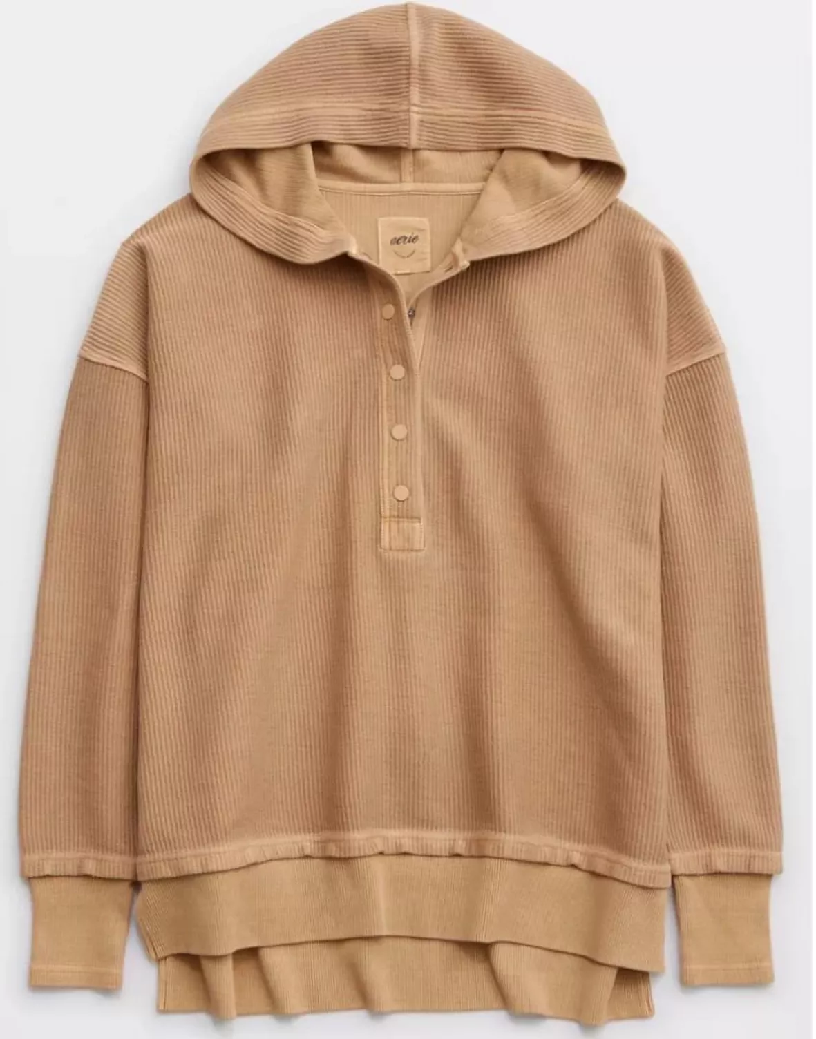 Aerie Textured Henley Hoodie curated on LTK