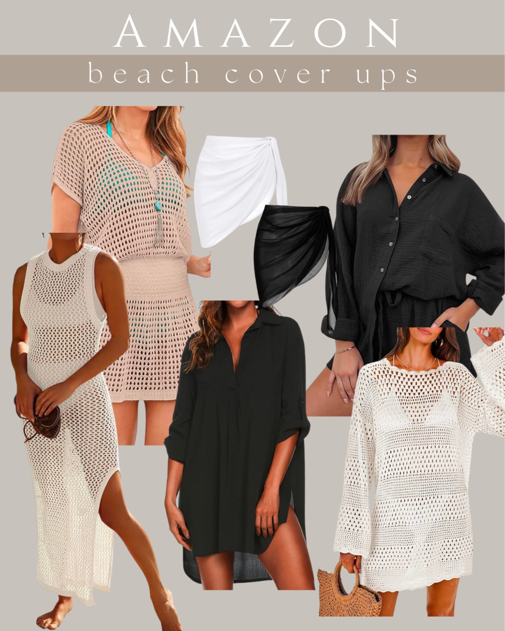 Beach cover ups! Amazon looks for less 


#LTKTravel #LTKFindsUnder50 #LTKSwim
