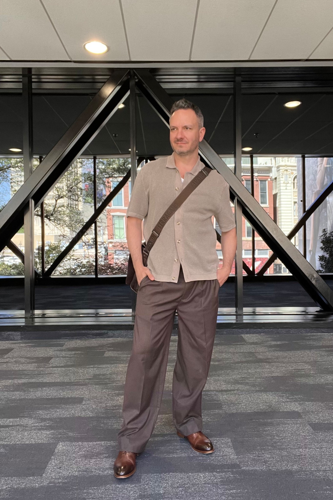 Brown tones today. Ther perfect combination of casual and dressed for work. @abercrombie 

#LTKMens #LTKWorkwear #LTKootd