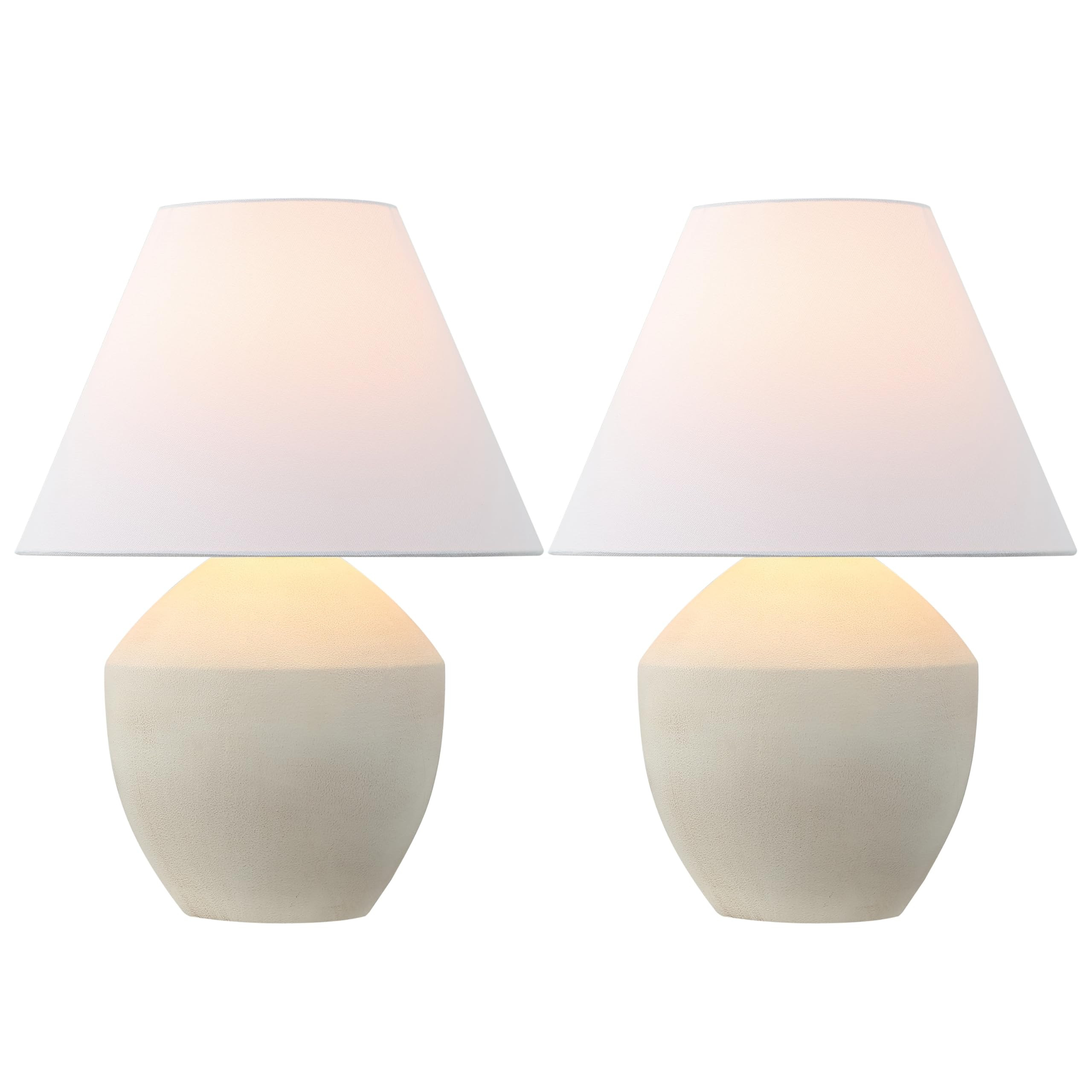 JONATHAN Y JYL5604B-SET2 Ralf 20.5" Minimalist Scandinavian Resin/Iron LED Table Lamp for Bedroom... | Amazon (US)