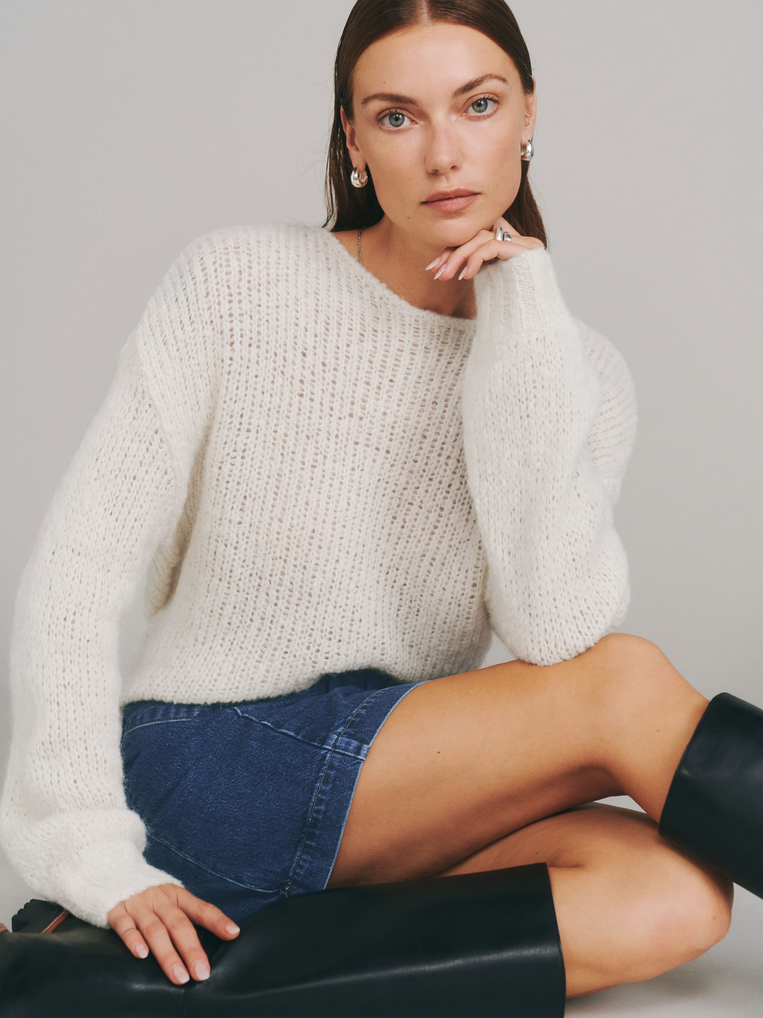 Kaya Oversized Sweater | Reformation (Global)