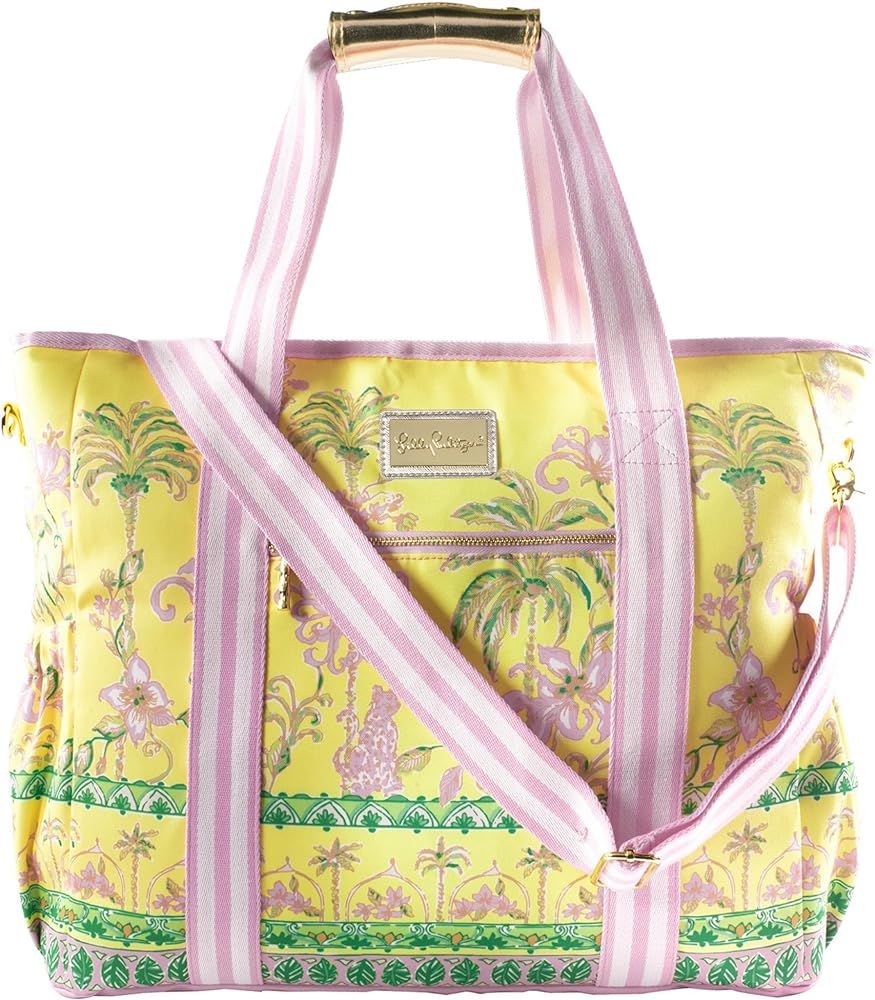 Lilly Pulitzer Yellow Picnic and Beach Cooler, Insulated Cooler Bag with Adjustable Shoulder Stra... | Amazon (US)