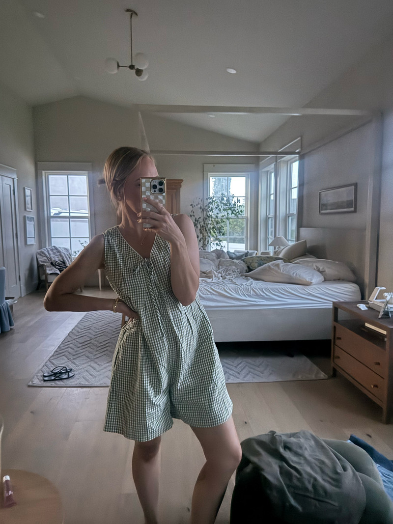 This romper is so easy to throw on and go. Comes in several colors. I'm wearing a size small. 

 #LTKdayinmylife #LTKgrwm #LTKootd