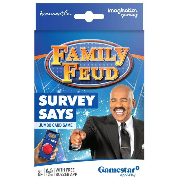 Family Feud Survey Says! Jumbo Card Game, Ages 8+ | Walmart (US)