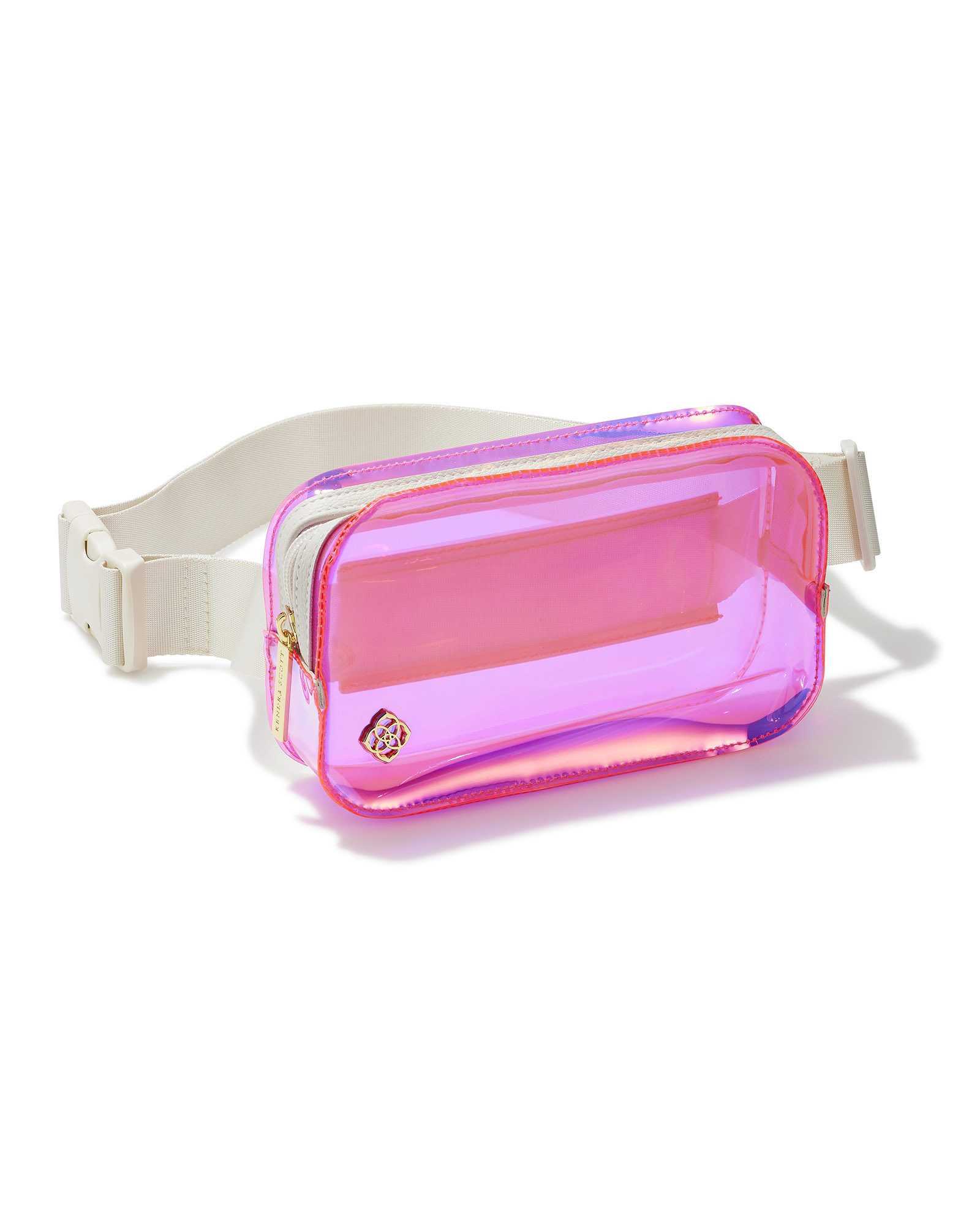 Kendra Scott Clear Belt Bag in Pink Iridescent | Pu (Polyurethane) | Kendra Scott