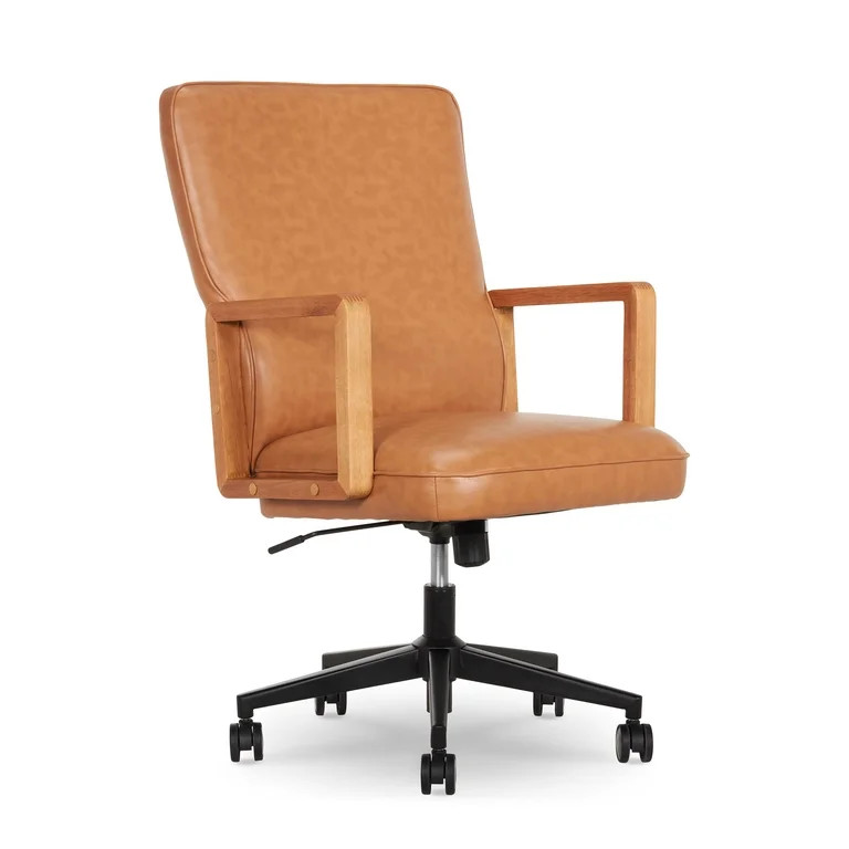 Better Homes & Gardens Ezra Office Chair, Chestnut | Walmart (US)