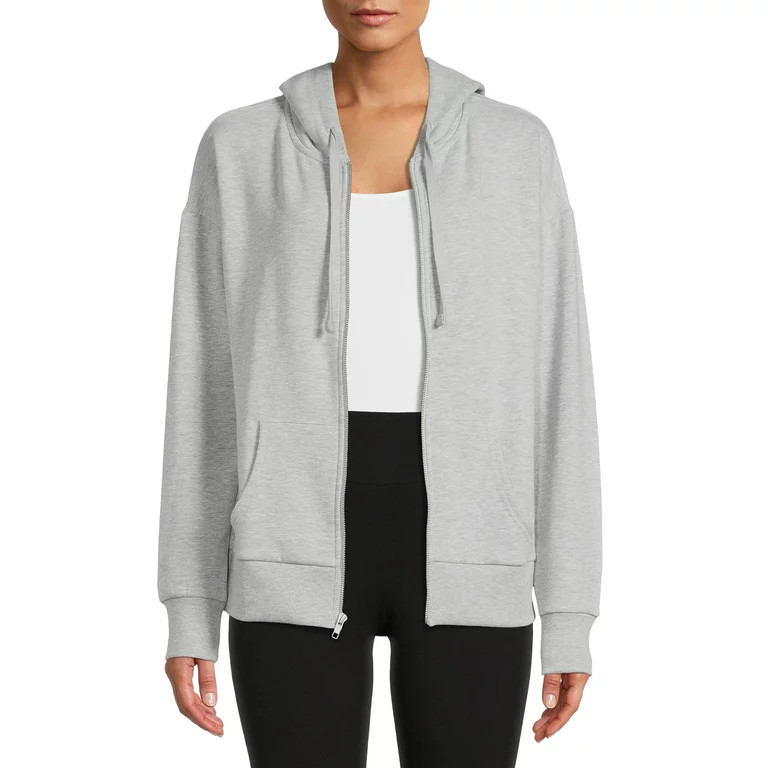 Time and Tru Women's Zip Up Hoodie - Walmart.com | Walmart (US)