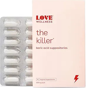 Love Wellness Boric Acid Suppositories for Women, The Killer - Vaginal Suppository for Healthy pH... | Amazon (US)
