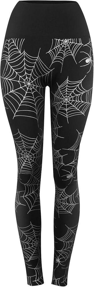 Just Quella Women's Plus Size Halloween Leggings Ultra Soft High Waisted Seamless Leggings | Amazon (US)