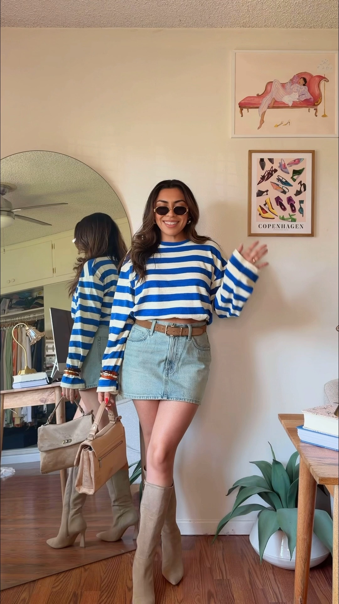a denim mini and stripes for spring 💙
—


#LTKootd #LTKgrwm