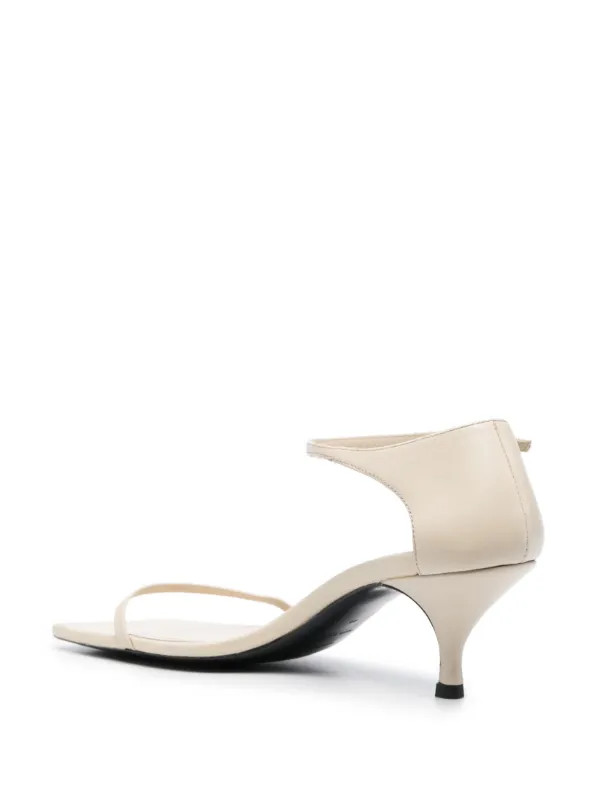 TOTEME kitten-heel Leather Sandals - Farfetch | Farfetch Global
