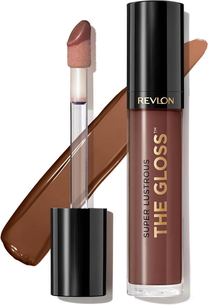 Revlon Super Lustrous Lip Gloss, Non-Sticky, Hydrating, High Shine Finish, 310 Choco Crush, 0.13 ... | Amazon (US)