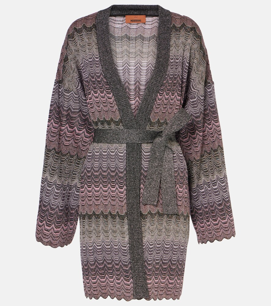 Missoni Zig Zag metallic knit cardigan | Mytheresa (INTL)