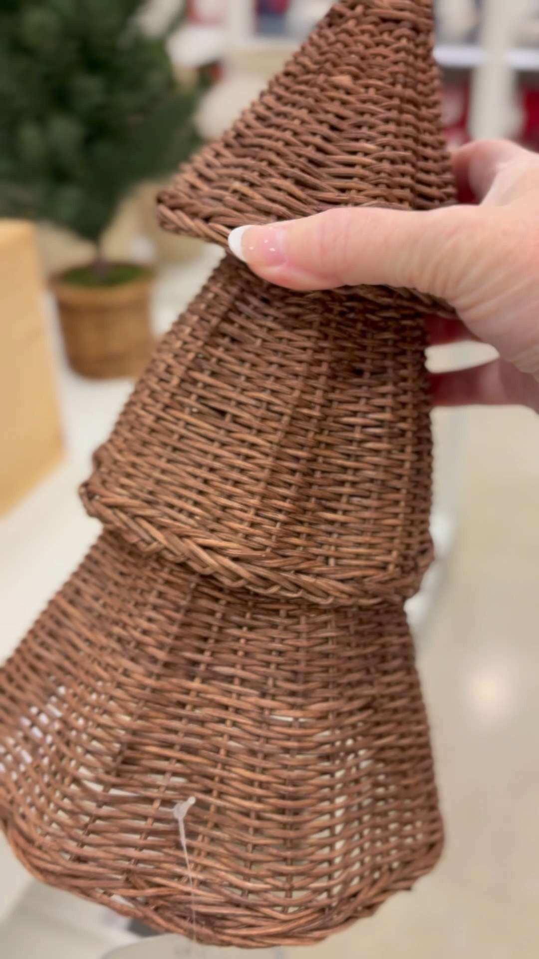 The cutest woven Christmas tree from Target!
Perfect for neutral holiday décor, mantel styling, shelves, entry tables, and cozy Christmas vignettes. Adds texture, warmth, and aesthetic to any space. A budget-friendly, timeless décor piece! #TargetFinds #ChristmasDecor #NeutralChristmas #WovenDecor #HearthAndHandStyle #CozyChristmasHome #HolidayMantelDecor #TargetHoliday #ChristmasAesthetic  

 #LTKGiftGuide #LTKHoliday #LTKSeasonal