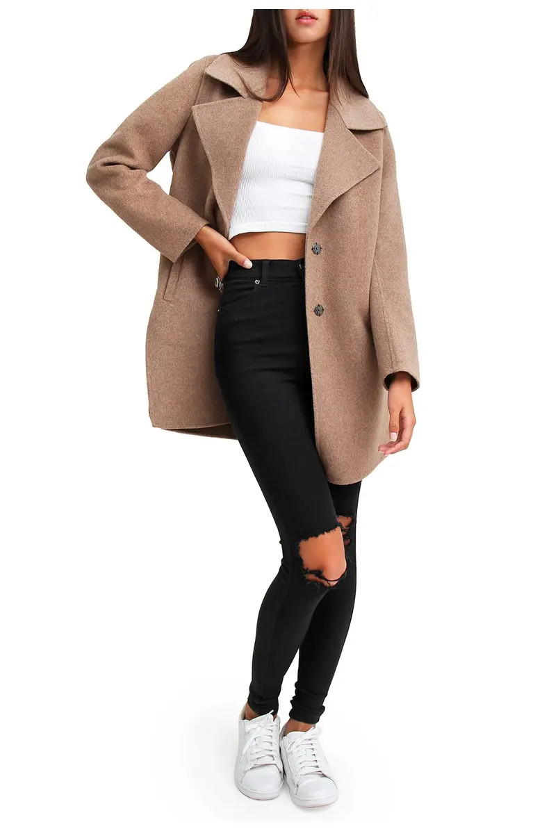 BELLE AND BLOOM Ex-Boyfriend Wool Blend Oversized Jacket | Nordstromrack | Nordstrom Rack