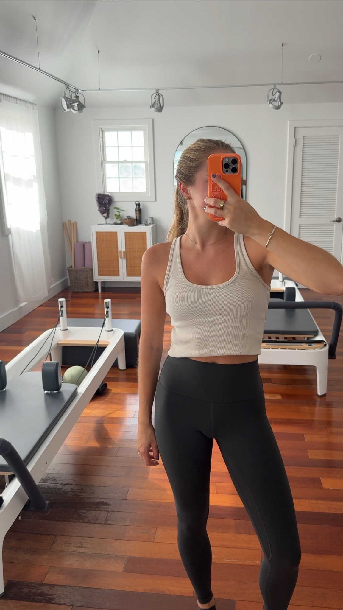 Pilates ootd! I typically wear a 4 or 6 in align leggings depending on how I want them to fit! 

#LTKActive #LTKSeasonal #LTKSaleAlert