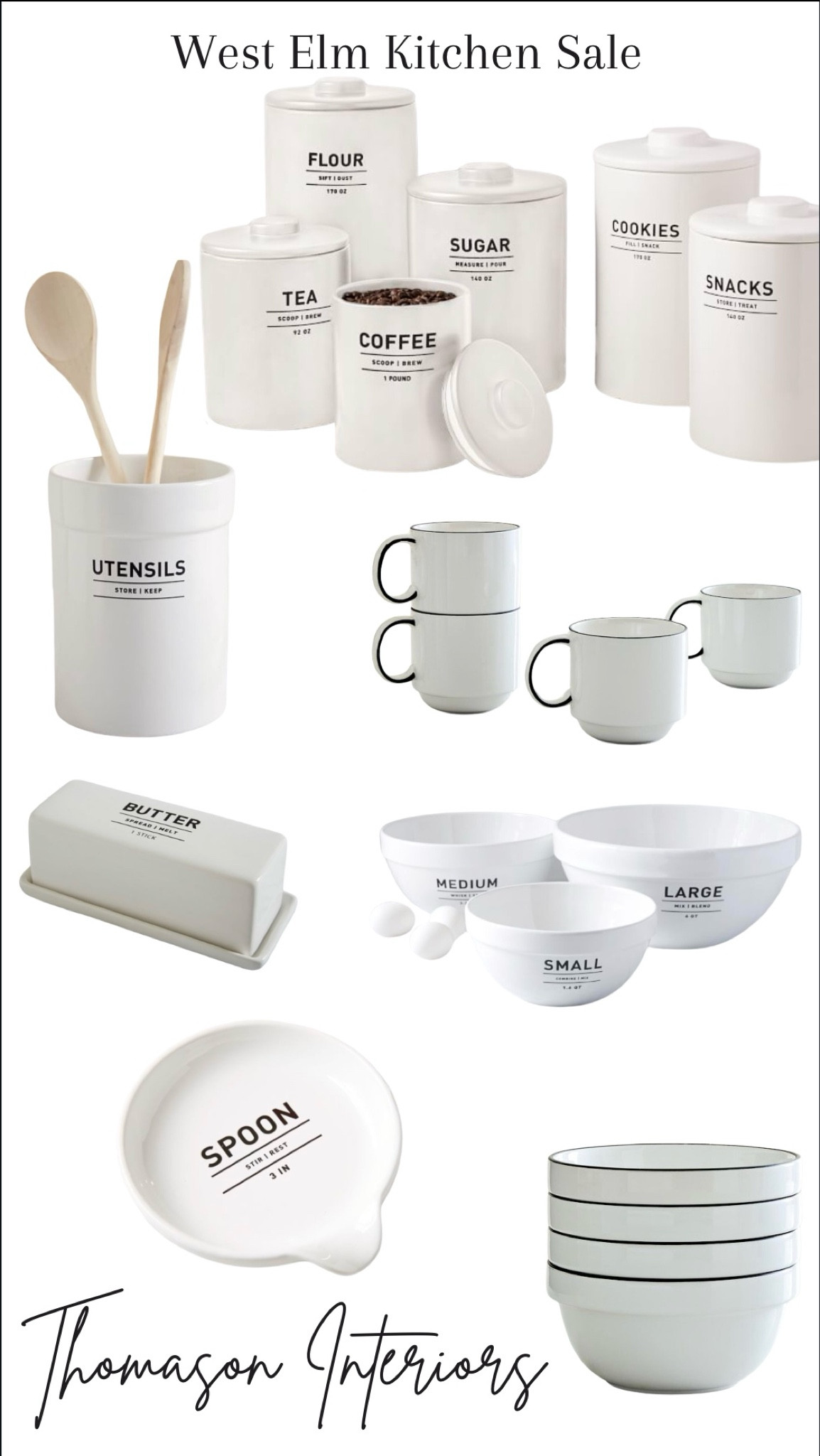 Presidents’ Day sales continue! West Elm has cute kitchen items for as low as $9.00!! Don’t miss these cute finds. Kitchen, coffee cups, bowls, butter holder, utensil holder 

#LTKsalealert #LTKstyletip #LTKhome