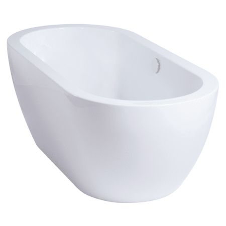 Miseno MNO6732FSO White 67" Free Standing Oval Acrylic Bathtub - Overflow Drain Assembly Included | Build.com, Inc.