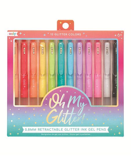 ooly Oh My Glitter Retractable Gel Pens - Set of 12 | Zulily