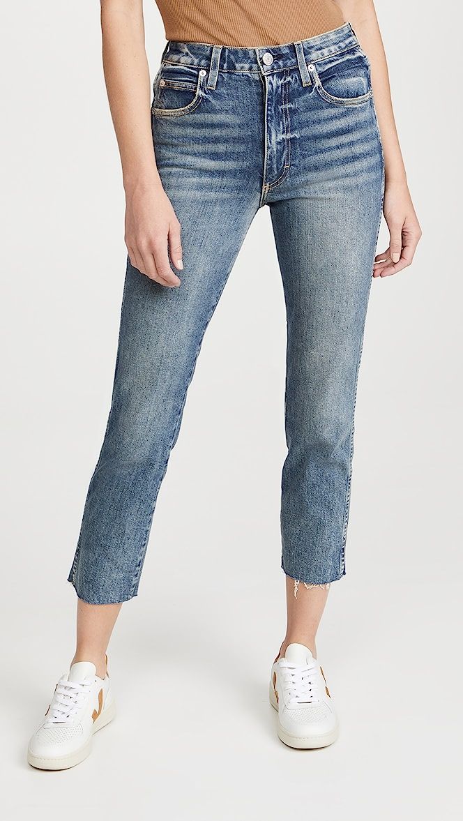 Chloe Crop Raw Hem Jeans | Shopbop