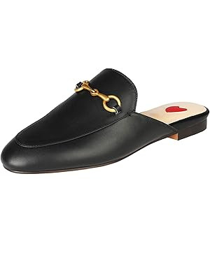 Arqa Mules for Women Leather Slip On Mule Backless Low Heel Loafers Slide Slippers | Amazon (US)