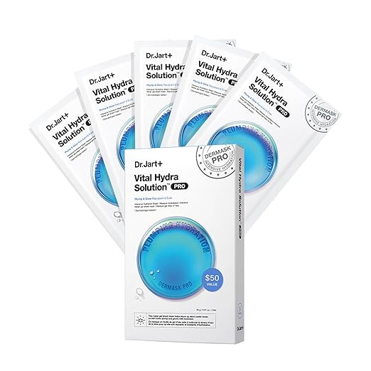 Dr.Jart+ Dermask Vital Hydra Solution Glow Face Mask with Hyaluronic Acid | Sheet Mask | Korean S... | Amazon (US)