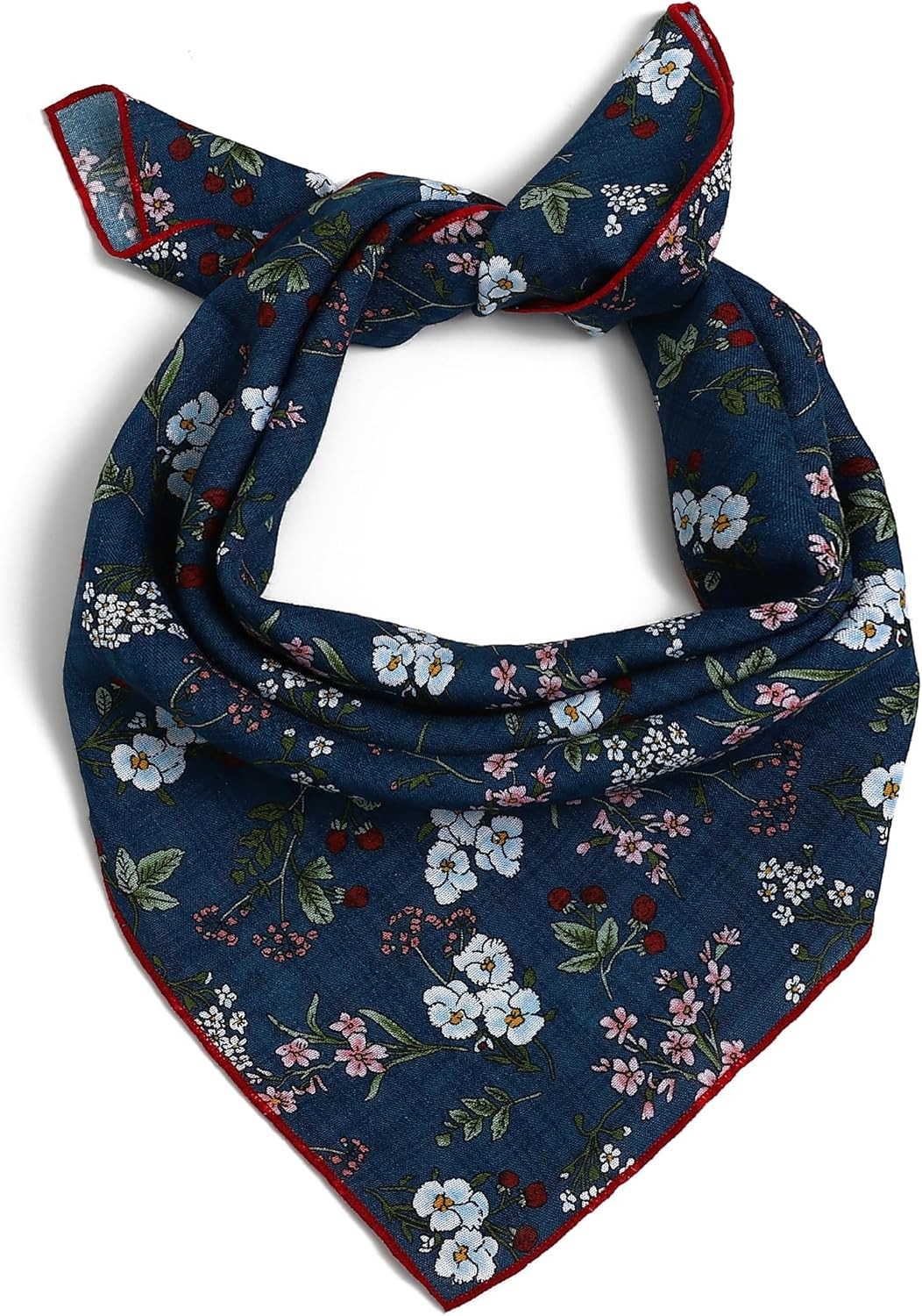 Soft Cotton Viscose Bandana 22''x22'' for Women and Men Multi-purpose Headband Hair Scarf Handkerchief as Gifts | Amazon (US)
